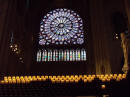 Notre Dame de Paris - interno, il rosone del 1200