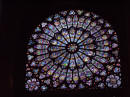 Notre Dame de Paris - interno, particolare del rosone del 1200