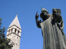 Spalato - statua del Vescovo Gregorio di Nin opera di Ivan Mestrovic