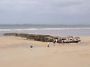 Arromanches - la spiaggia dopo la bassa marea