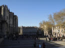 Avignone - il Palazzo dei Papi, la Piazza