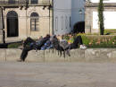 Santiago de Compostela - i pellegrini si riposano